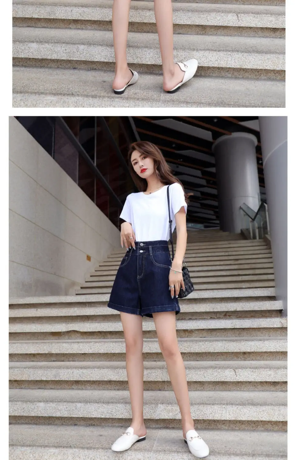 Dark Blue Denim High Waist Shorts Women 2025 — feature 20