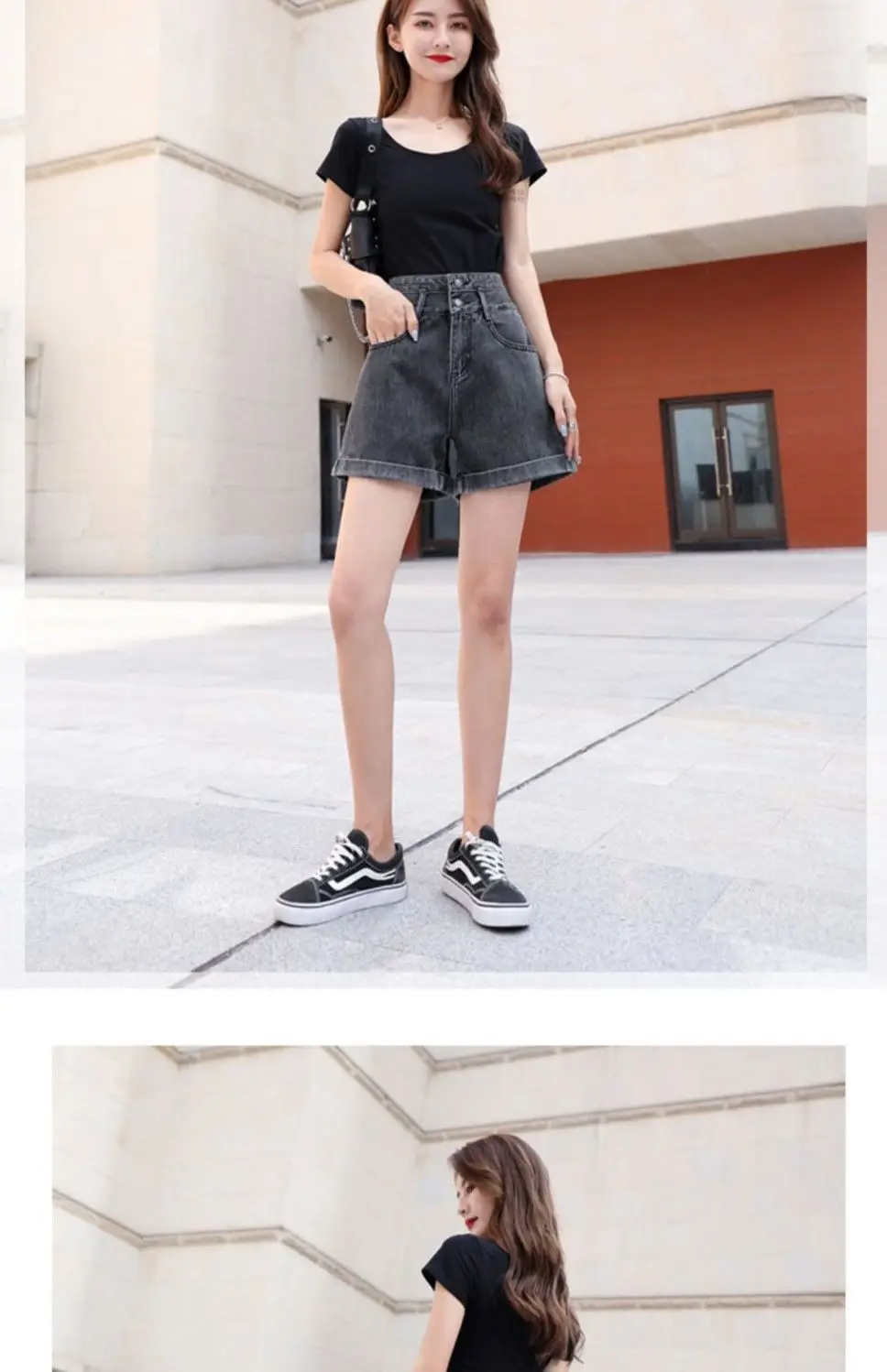 Dark Blue Denim High Waist Shorts Women 2025 — feature 22
