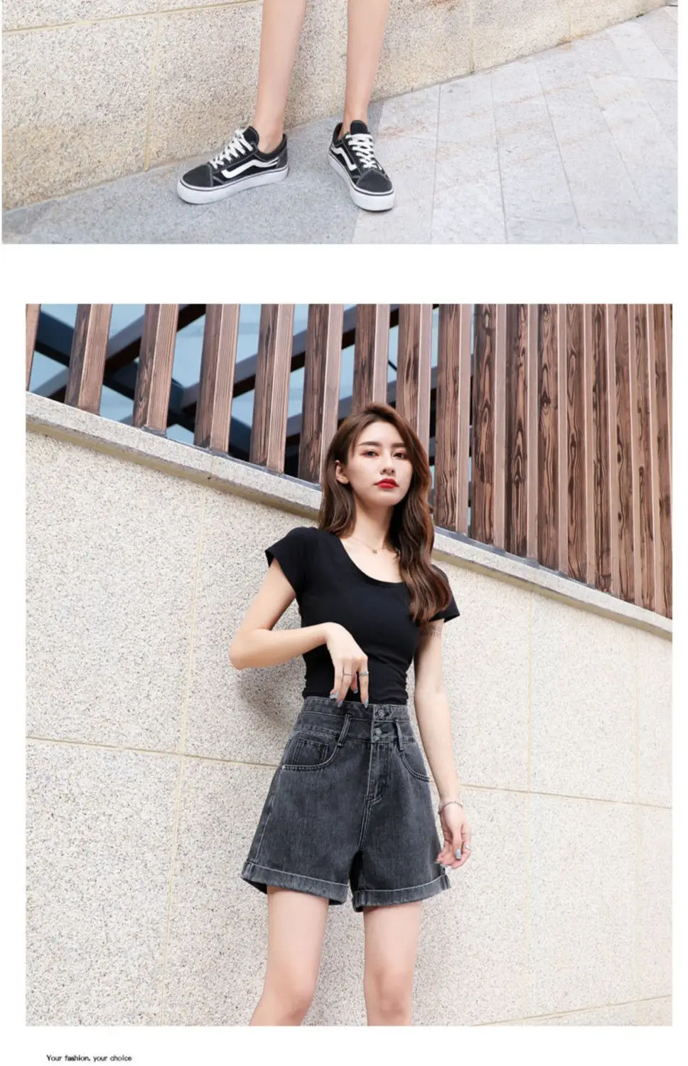 Dark Blue Denim High Waist Shorts Women 2025 — feature 24