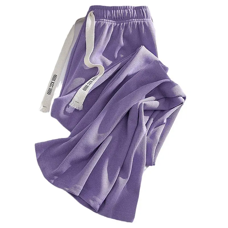 Girls Ice Silk Wide Leg Pants Summer 2025