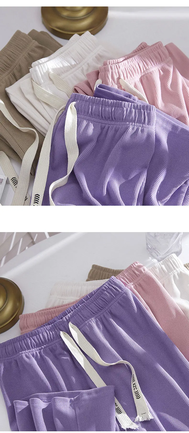 Girls Ice Silk Wide Leg Pants Summer 2025 — feature 5