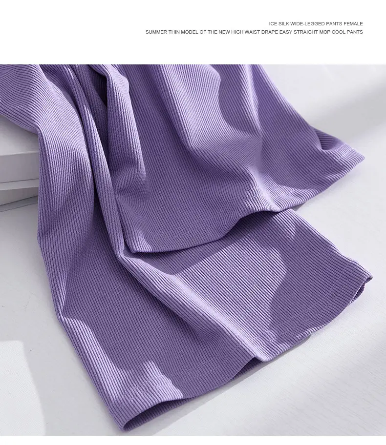Girls Ice Silk Wide Leg Pants Summer 2025 — feature 8