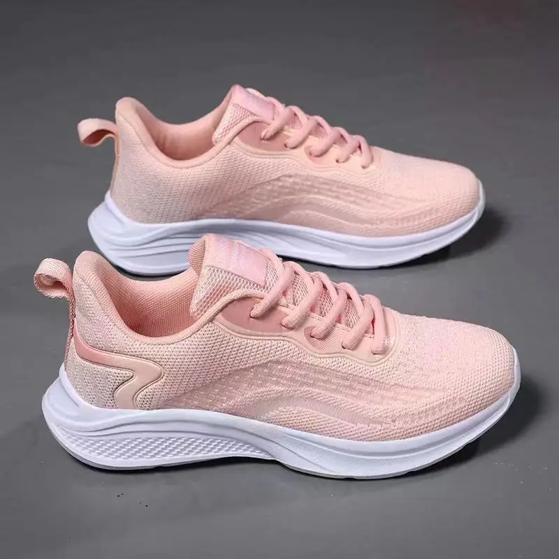 sneaker Women's 2023 Spring New Ultra-light Soft Bottom Mesh Breathable Casual Shoes Fashionable All-match Low-top Running Shoes