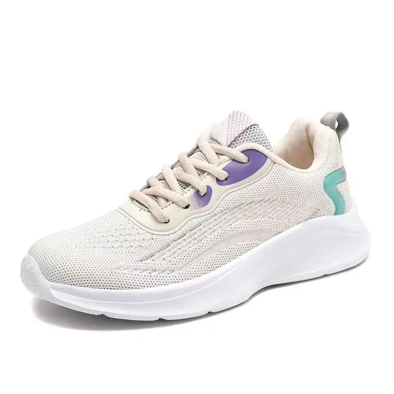sneaker Women's 2023 Spring New Ultra-light Soft Bottom Mesh Breathable Casual Shoes Fashionable All-match Low-top Running Shoes