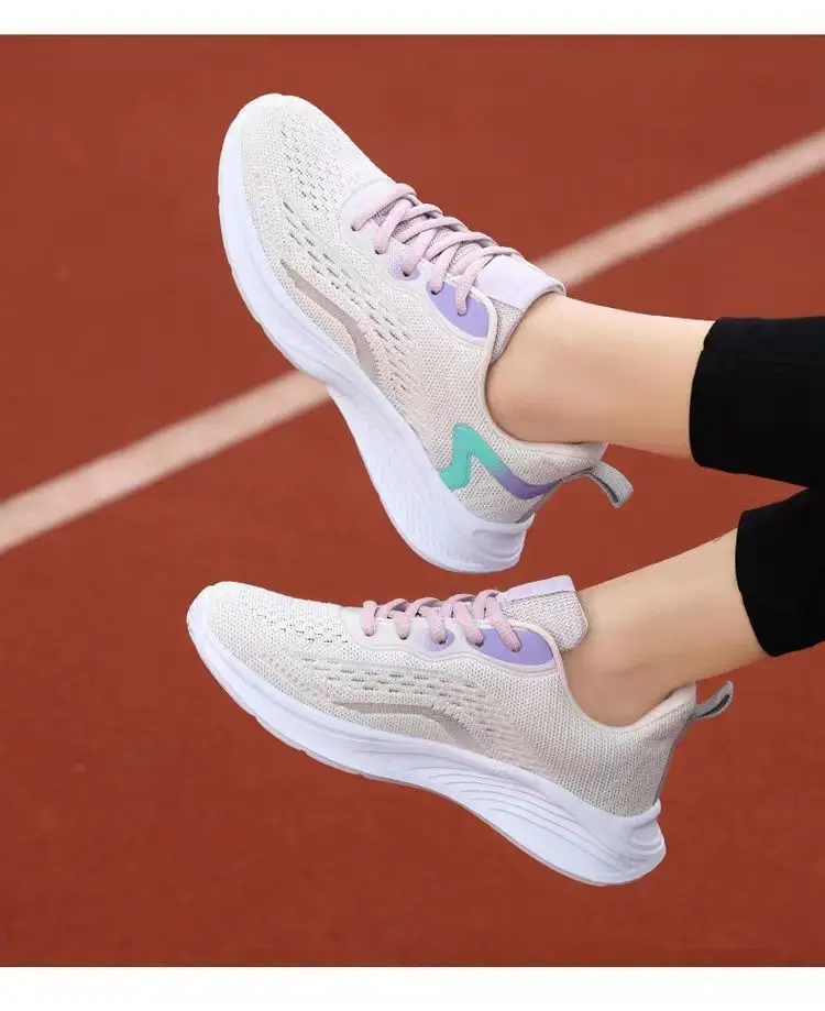 sneaker Women's 2023 Spring New Ultra-light Soft Bottom Mesh Breathable Casual Shoes Fashionable All-match Low-top Running Shoes — feature 10