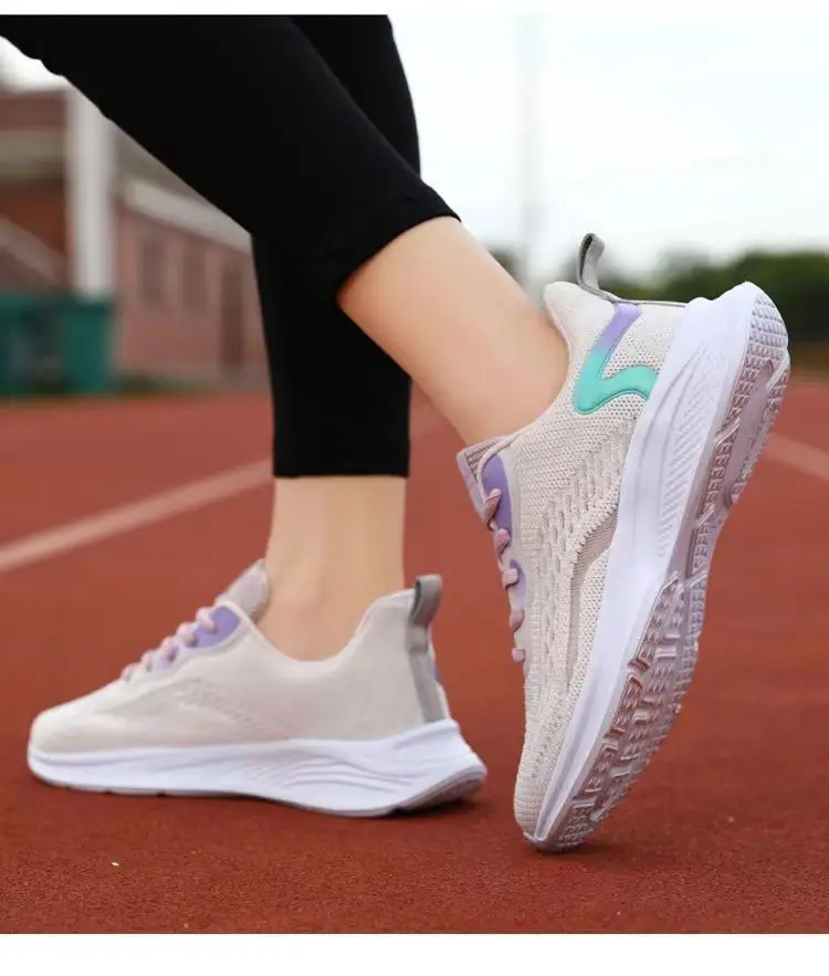 sneaker Women's 2023 Spring New Ultra-light Soft Bottom Mesh Breathable Casual Shoes Fashionable All-match Low-top Running Shoes — feature 11