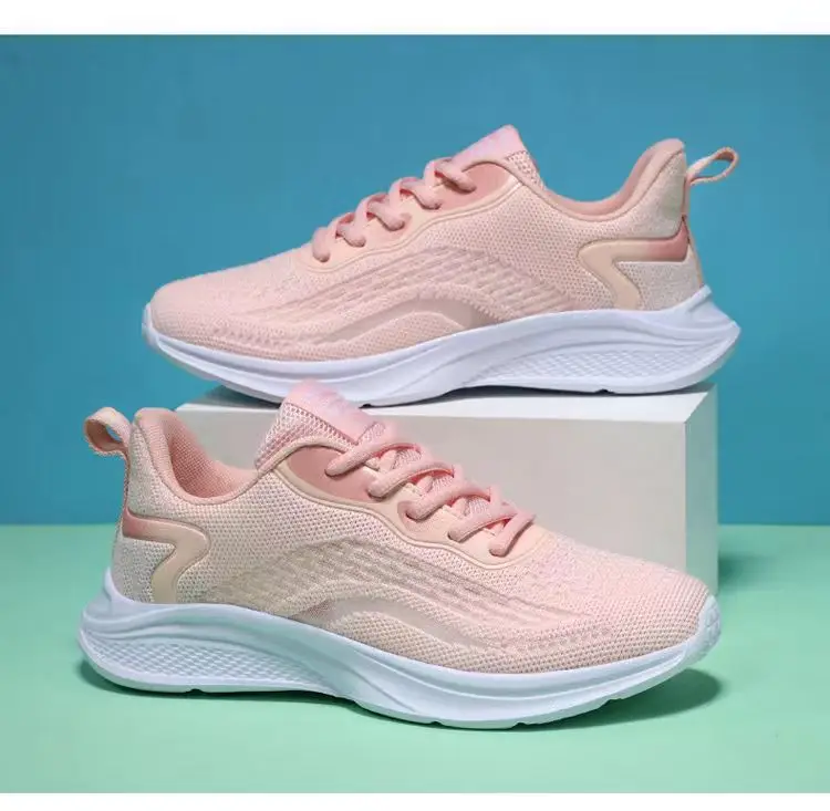 sneaker Women's 2023 Spring New Ultra-light Soft Bottom Mesh Breathable Casual Shoes Fashionable All-match Low-top Running Shoes — feature 13