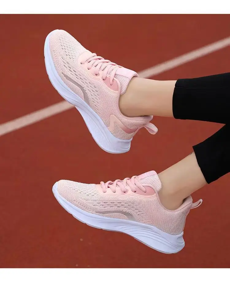 sneaker Women's 2023 Spring New Ultra-light Soft Bottom Mesh Breathable Casual Shoes Fashionable All-match Low-top Running Shoes — feature 14