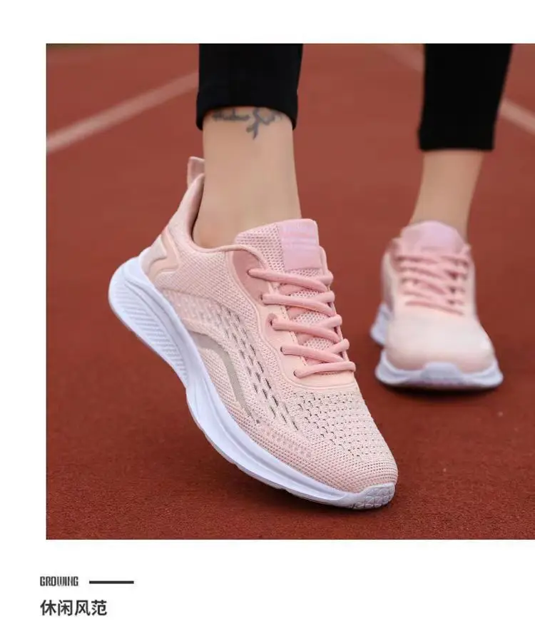 sneaker Women's 2023 Spring New Ultra-light Soft Bottom Mesh Breathable Casual Shoes Fashionable All-match Low-top Running Shoes — feature 15