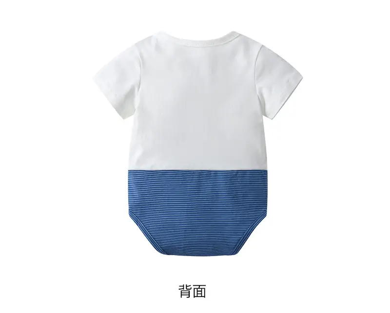 Newborn One-Piece Jumpsuit with Handsome Bear Pendant — feature 9