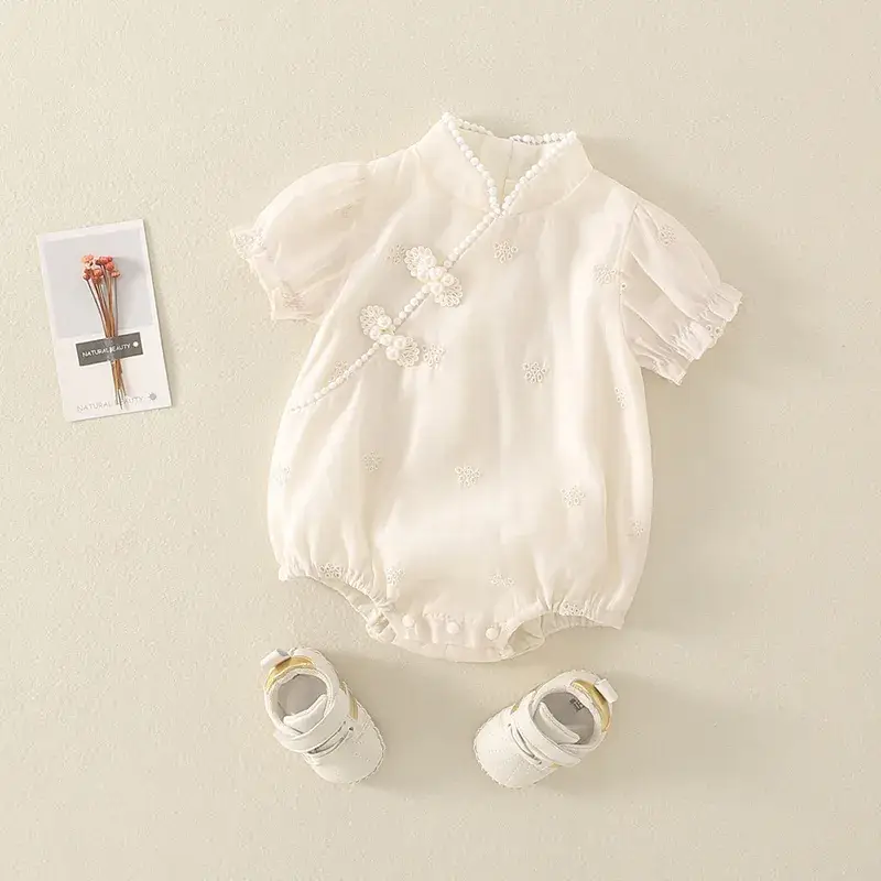 Princess Baby Dress Cream White Sheath Set - Image 3