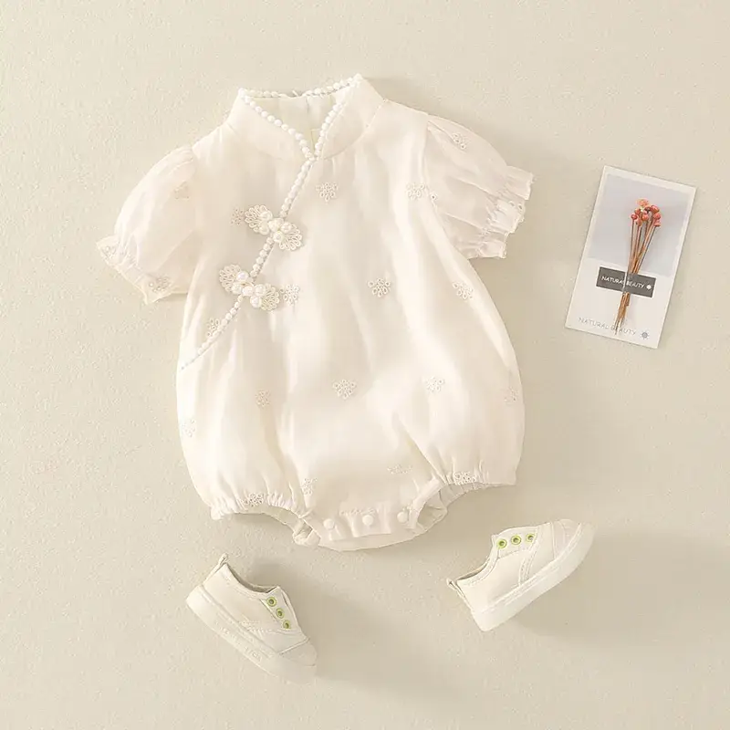 Princess Baby Dress Cream White Sheath Set - Image 4