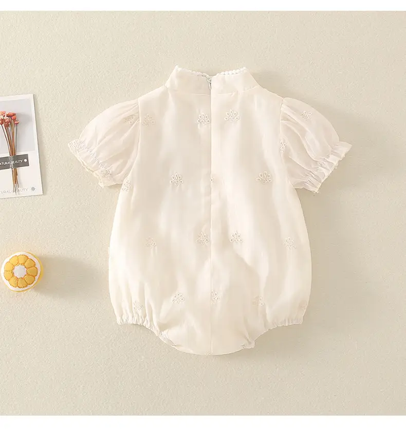 Princess Baby Dress Cream White Sheath Set — feature 10
