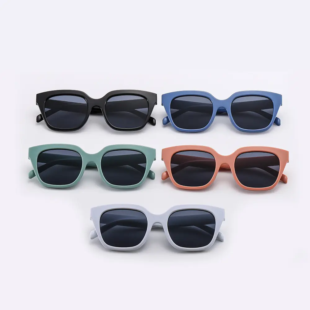 Blue Square Sunglasses for Women Large Frame - Image 9