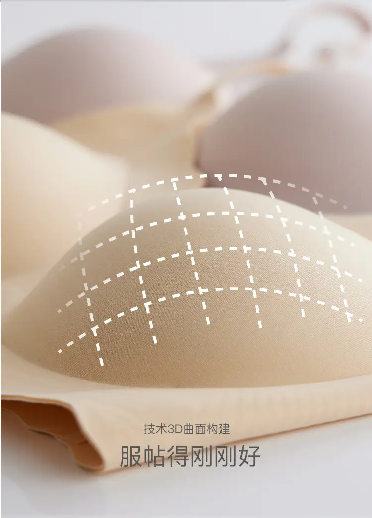Women's Jelly White Soft Support Bra Small — feature 25