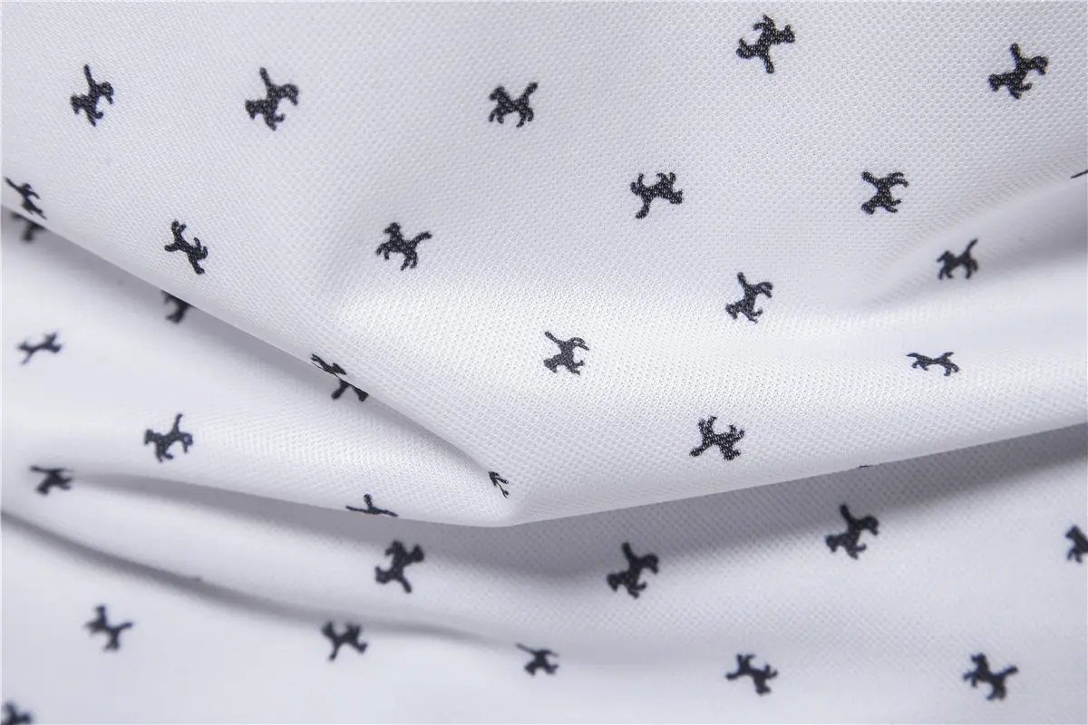 2023 Summer Men's Cotton Polo T-Shirt Beige Patterned — feature 26