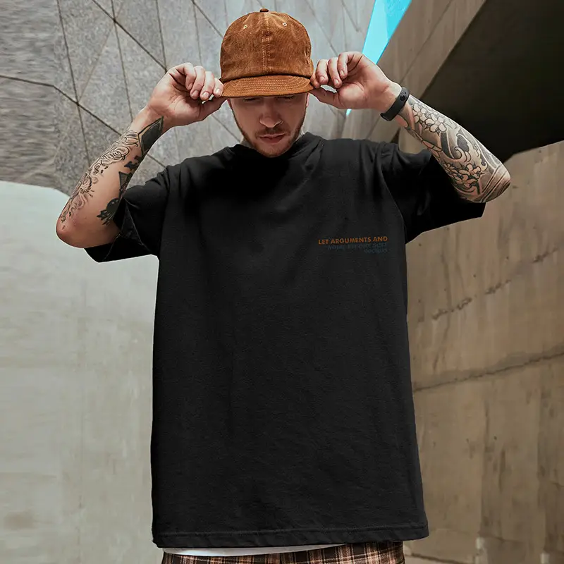 Fat Men Oversize Hip Hop T-Shirt White Large — feature 11
