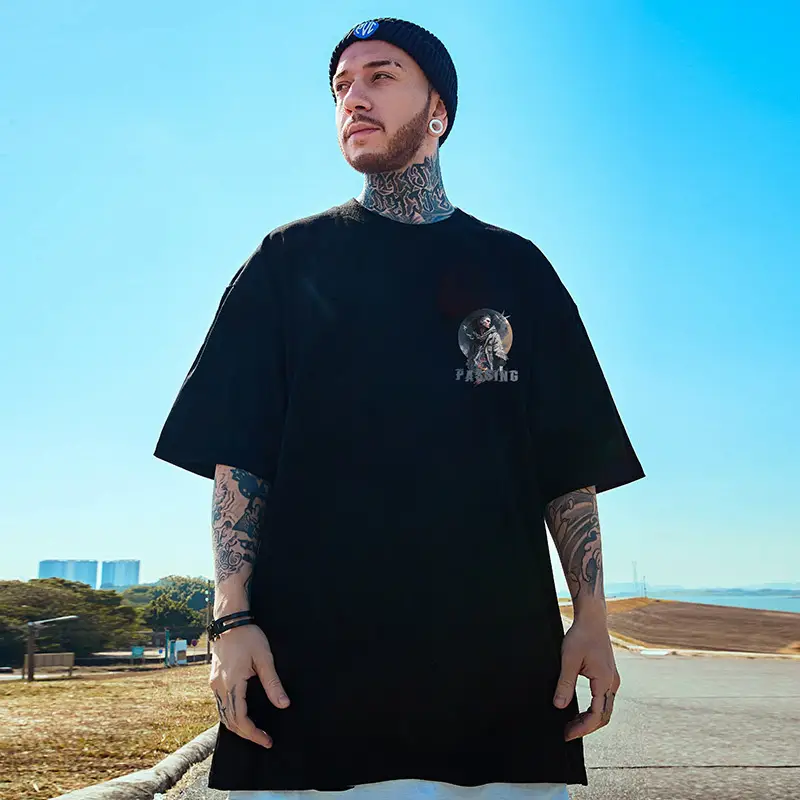 Fat Men Oversize Hip Hop T-Shirt White Large — feature 20