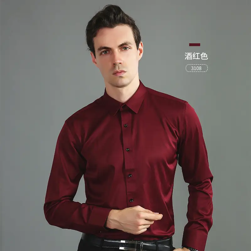 Men's Purple Slim Fit Button-Down Shirt