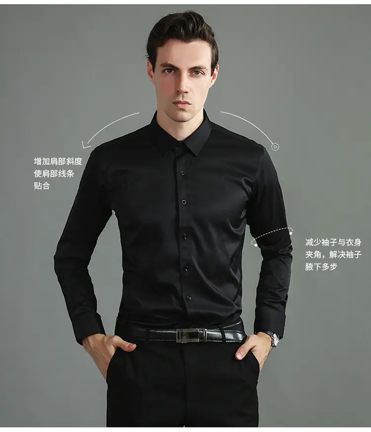 Men's Purple Slim Fit Button-Down Shirt — feature 6