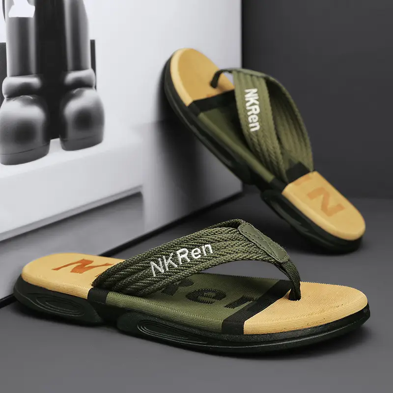 Flip-flops for Men 2023 New Summer Versatile Trendyy Outdoor Lightweight Slippers for Outer Wear Flip-flops Soft-soled Beach Sandals - Image 6
