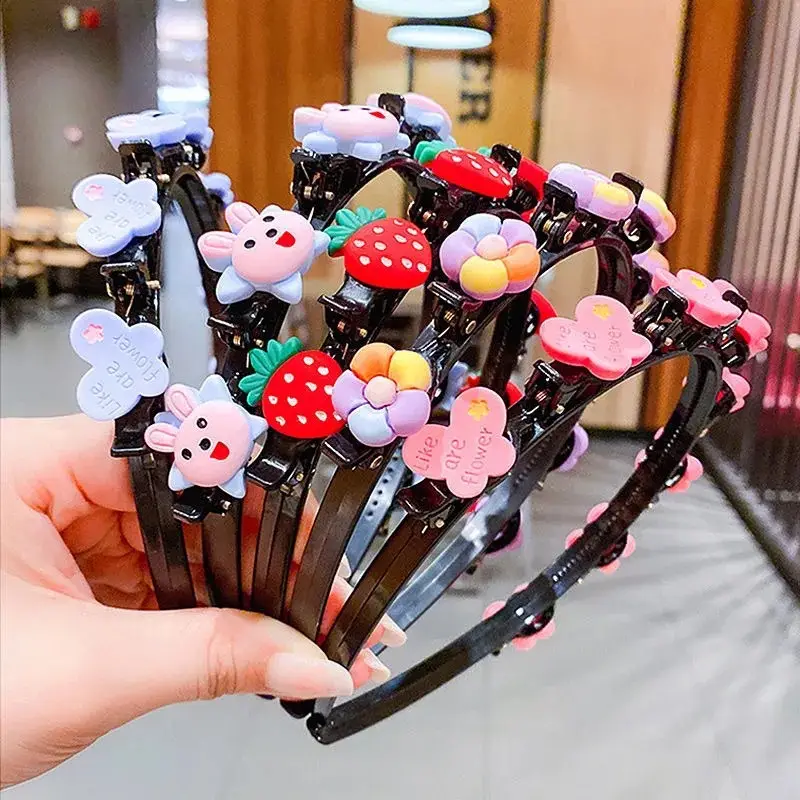 Cute Flower Hair Band for Girls Pink Hair Clip - Image 23