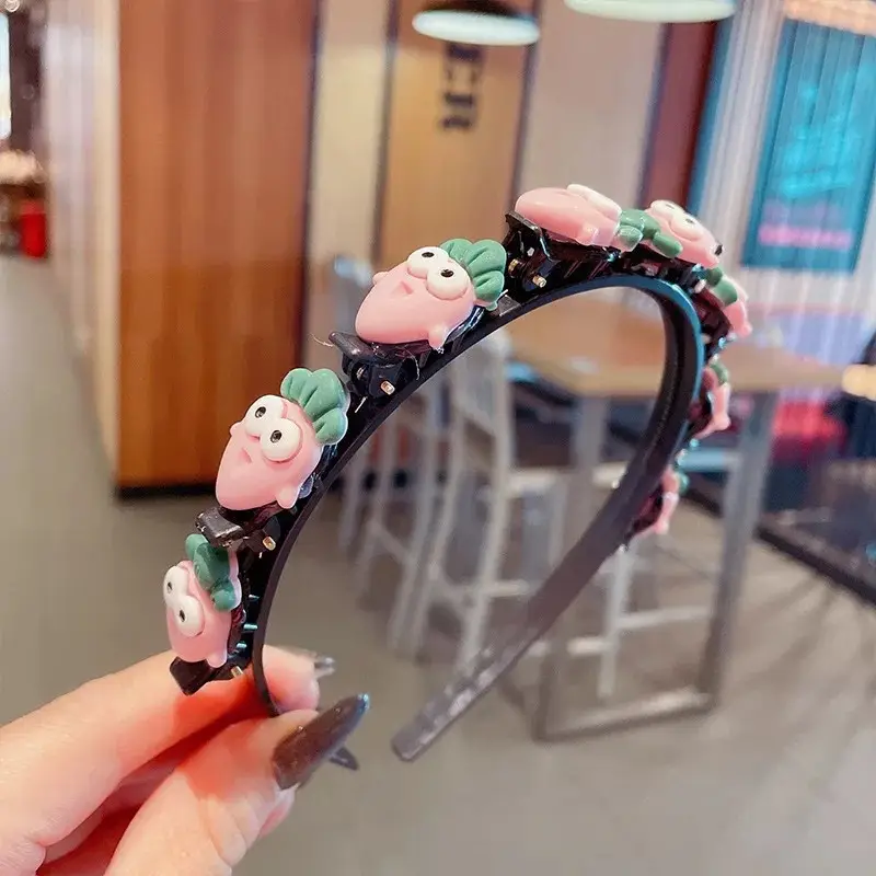 Cute Flower Hair Band for Girls Pink Hair Clip - Image 7