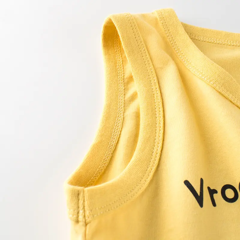 Kids Korean Vest Yellow New Male Baby Clothes - Image 4