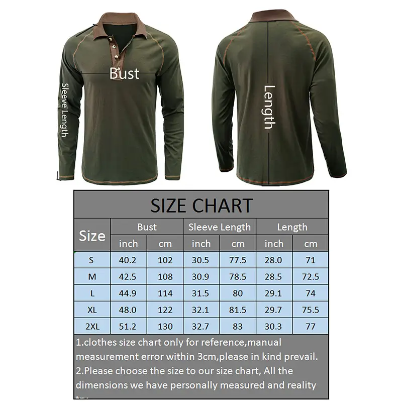 Men's Black Long Sleeve Polo Shirt with Gray Collar — feature 1