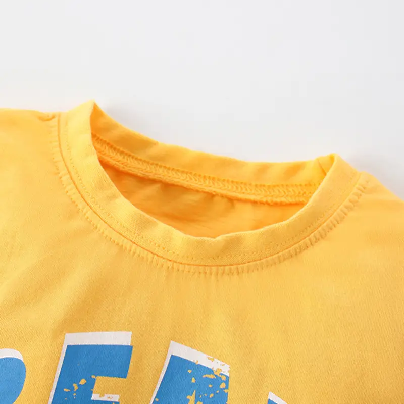 Yellow Bear Print T-Shirt for Boys - Image 7