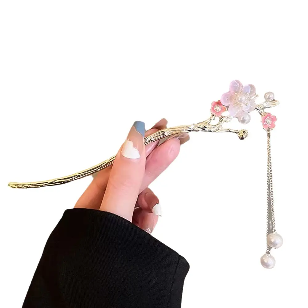Lotus Drop Glaze Hairpin for Daily Updo