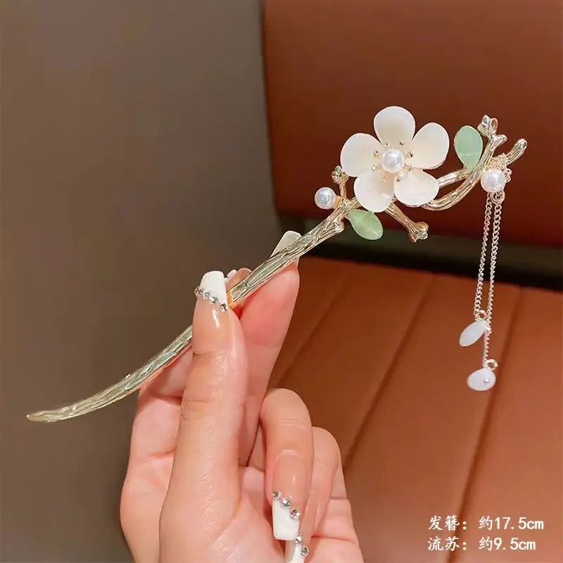 Lotus Drop Glaze Hairpin for Daily Updo
