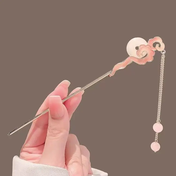Lotus Drop Glaze Hairpin for Daily Updo