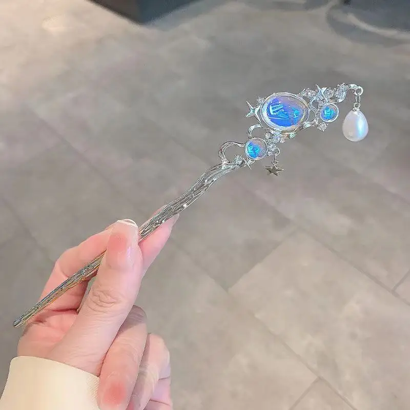 Lotus Drop Glaze Hairpin for Daily Updo