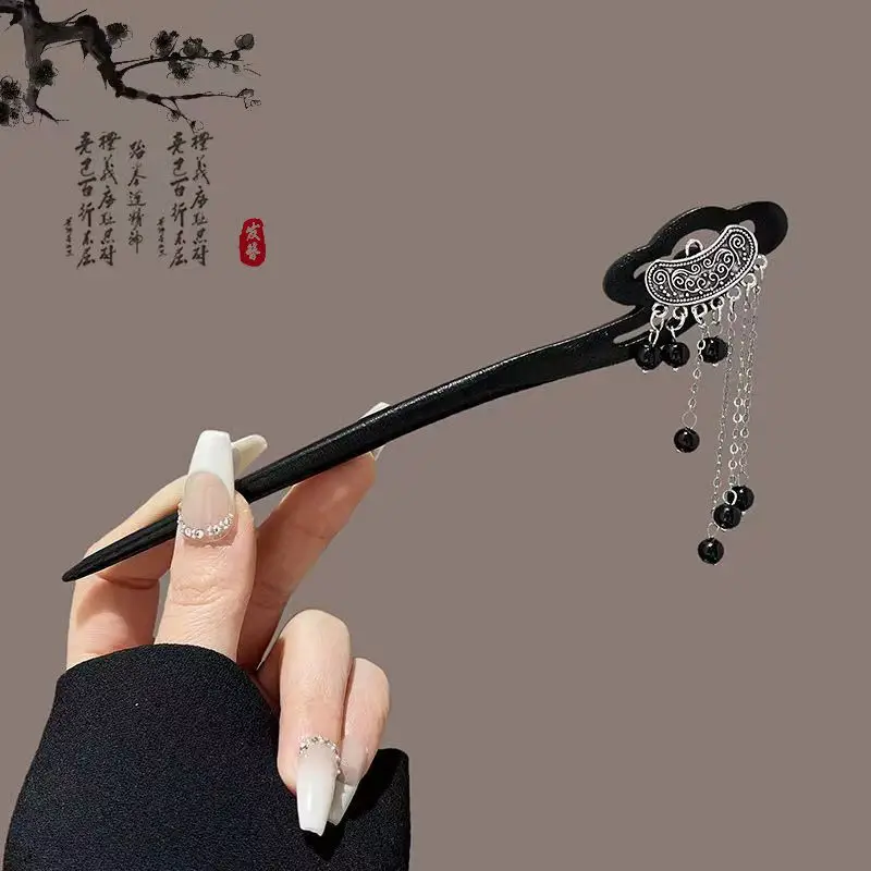 Lotus Drop Glaze Hairpin for Daily Updo