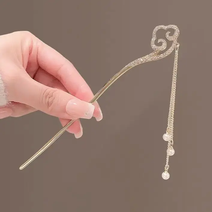 Lotus Drop Glaze Hairpin for Daily Updo