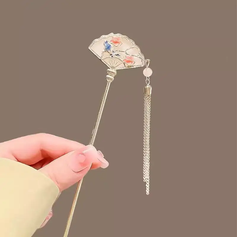 Lotus Drop Glaze Hairpin for Daily Updo