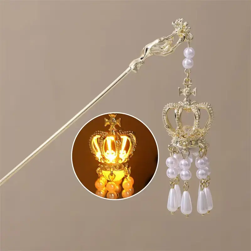 Lotus Drop Glaze Hairpin for Daily Updo