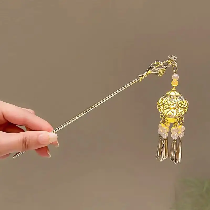 Lotus Drop Glaze Hairpin for Daily Updo