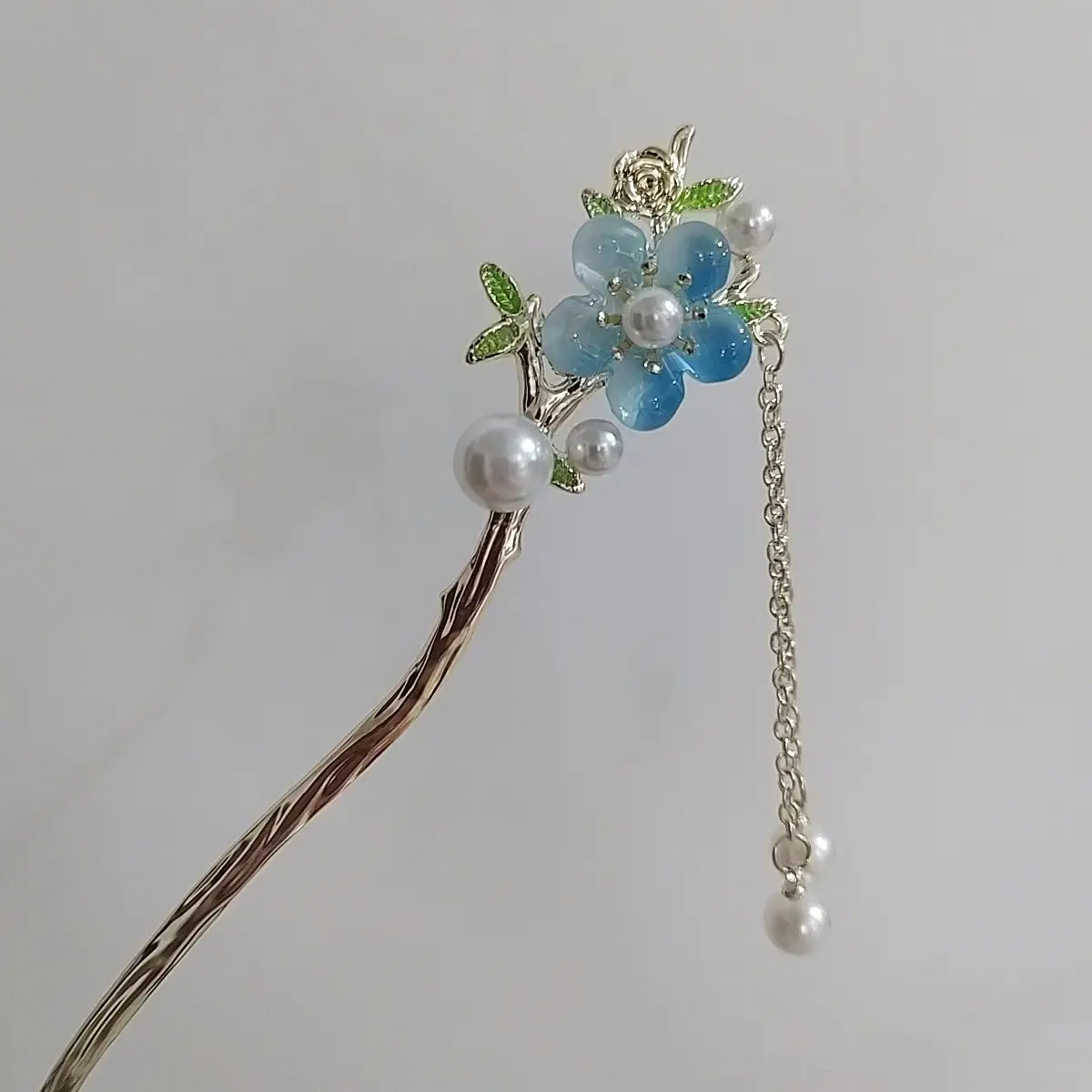 Lotus Drop Glaze Hairpin for Daily Updo
