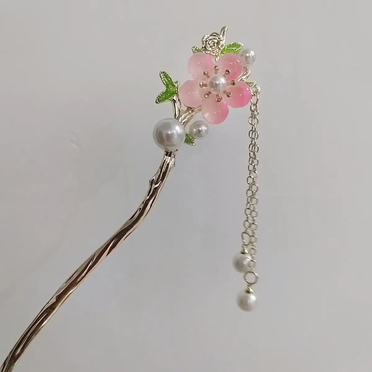 Lotus Drop Glaze Hairpin for Daily Updo