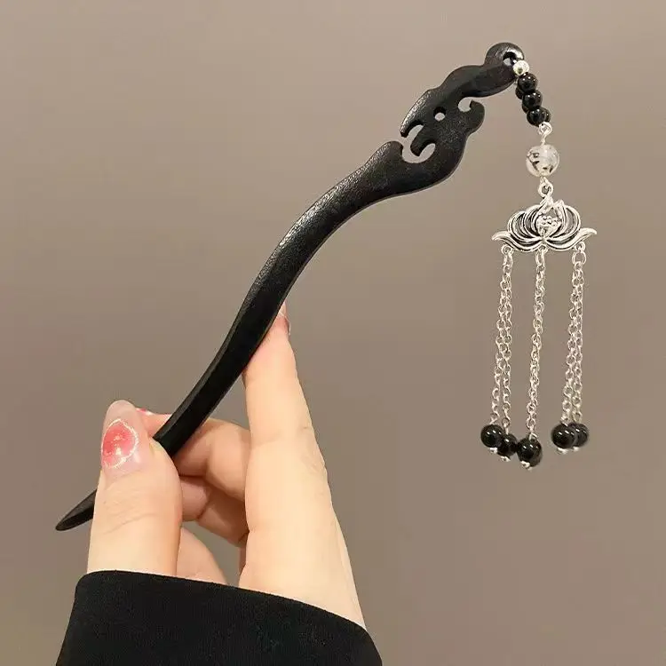 Lotus Drop Glaze Hairpin for Daily Updo