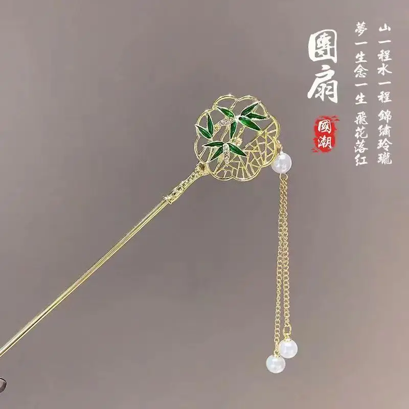 Lotus Drop Glaze Hairpin for Daily Updo