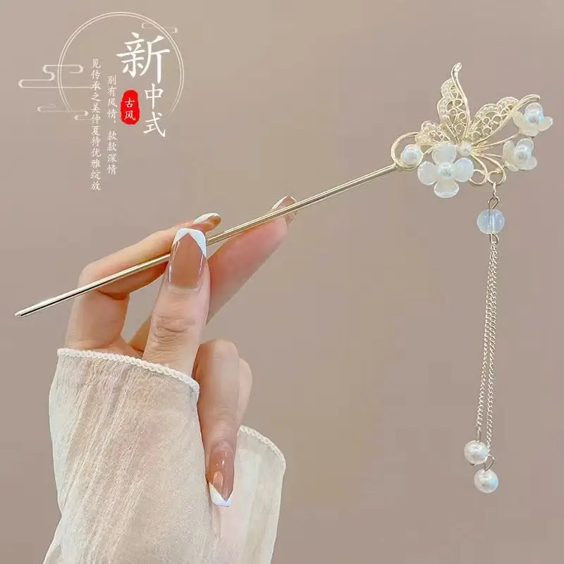 Lotus Drop Glaze Hairpin for Daily Updo