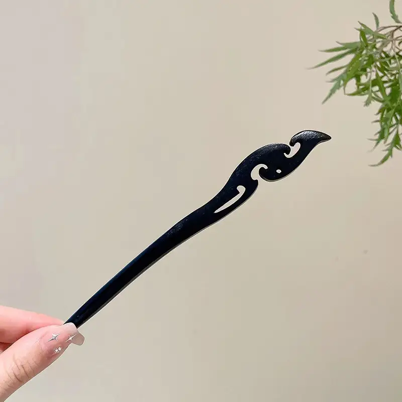 Lotus Drop Glaze Hairpin for Daily Updo