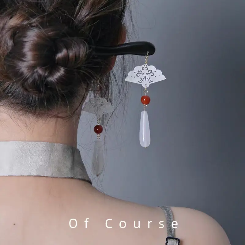 Lotus Drop Glaze Hairpin for Daily Updo