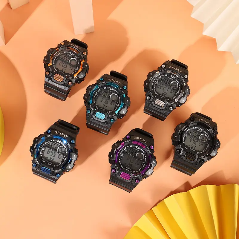 6-Piece Multifunctional Luminous Sports Watch for Men - Image 5