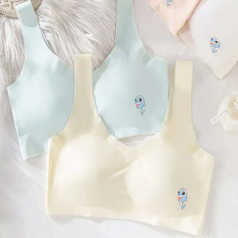 Peach Seamless Underwear for Girls Students