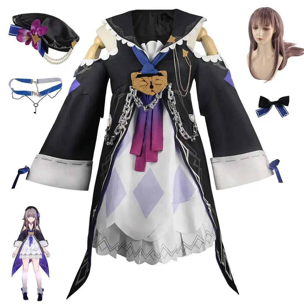 Black Tower Cosplay Suit for Girls with Accessories - Image 2