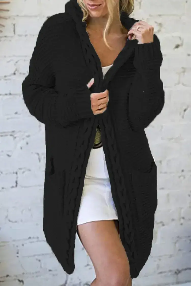 Pink Knitted Crossbody Cardigan for Women - Image 5